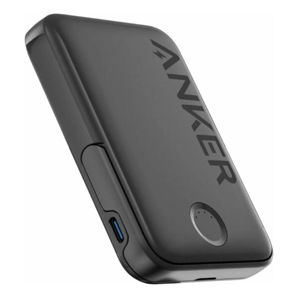 Anker MagGo Draadloze Magsafe Powerbank 5.000mAh 7.2W Zwart met Standaard