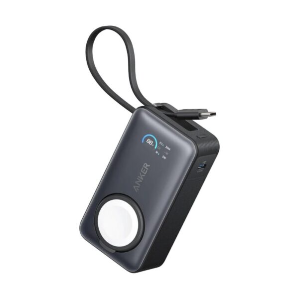 Anker MagGo Draadloze MagSafe Powerbank voor Apple Watch 10.000mAh 35W Zwart