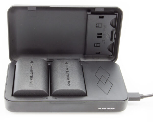 ChiliPower Powercase voor Canon LP-E6, LP-E6N, LP-E6NH - Duo lader, powerbank en bewaarcase in 1