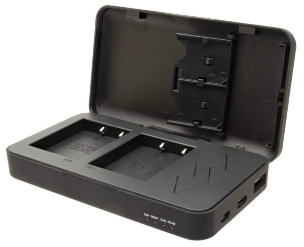 Powercase voor Fujifilm NP-W126 en NP-W126S - Duo lader, powerbank en bewaarcase in 1