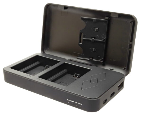 Powercase voor Fujifilm NP-W235 - Duo lader, powerbank en bewaarcase in 1