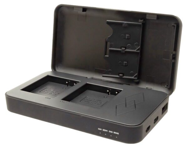 Powercase voor Panasonic DMW-BLG10 - Duo lader, powerbank en bewaarcase in 1