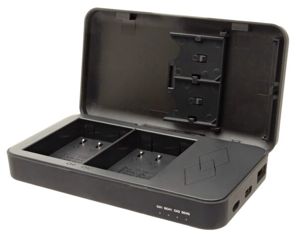 Powercase voor Panasonic DMW-BLK22 - Duo lader, powerbank en bewaarcase in 1