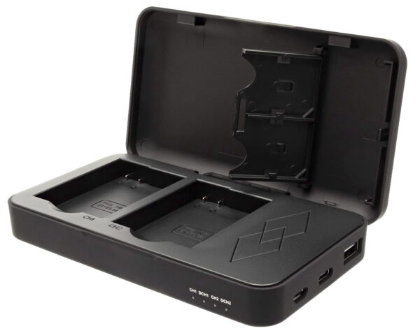 Powercase voor Nikon EN-EL14 - Duo lader, powerbank en bewaarcase in 1