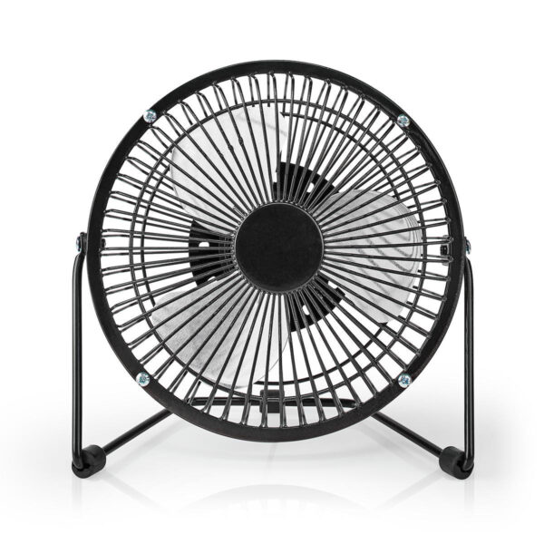 Metalen Miniventilator | 15 cm Diameter | USB-Voeding | Black