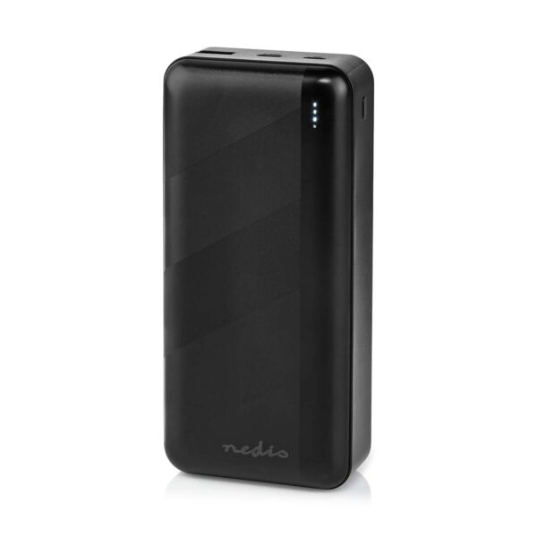 Powerbank | 30000 mAh | 1.5 / 2.0 / 3.0 A | Outputs: 2 | Output: 1x USB-A / 1x USB-C | Inputs: 1x Micro USB / 1x USB-C | PD3.0 20W | Lithium-Polymeer