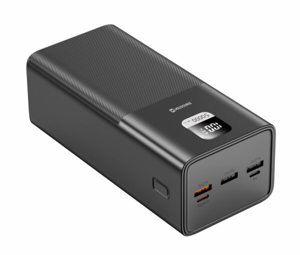 Swissten Swissten Powerbank Power Line - 50.000 mAh - Zwart