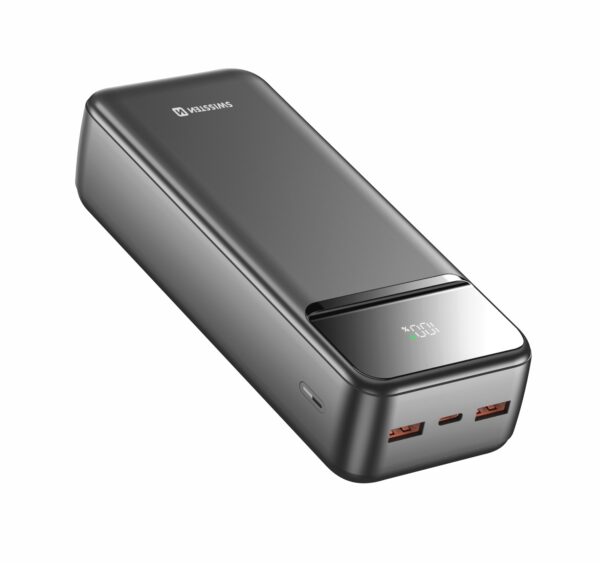 Swissten Swissten Powerbank Power Line II - 30.000 mAh - Zwart